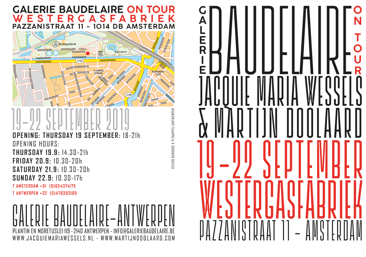 Flyer Galerie Baudelaire on tour Jacquie Maria Wessels
